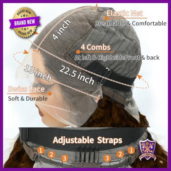 13x6 HD Lace Front Wig Human Hair 200 Density Deep Wave Bob 12 Inch main image 6
